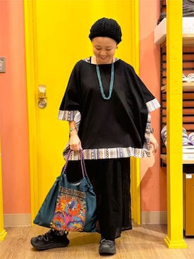 「チチカカ」｜「アイテム（Tシャツ/カットソー）」を使った、チチカカさん（レディース・146cm）の春コーディネート