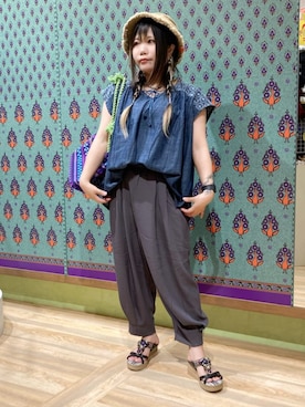 「エスニック」｜チチカカさん（レディース・150cm）の夏コーディネート