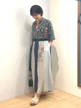 「エスニック」｜チチカカさん（レディース・165cm）の夏コーディネート