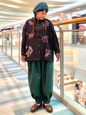 「チチカカ（チチカカ）のアイテム」を使った、チチカカさん（レディース・160cm）の秋コーディネート