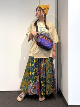 「アイテム（ニットキャップ/ビーニー）」を使った、チチカカさん（レディース・160cm）の夏コーディネート