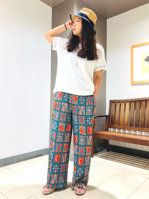 スリーブジュエル刺繍Tシャツ（Tシャツ/カットソー）｜チチカカ