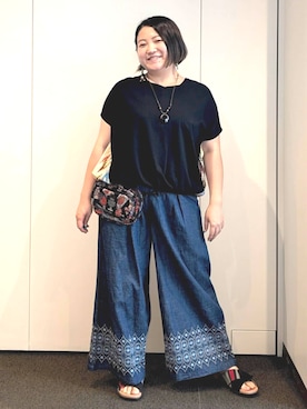 「エスニック」｜チチカカさん（レディース・153cm）の夏コーディネート