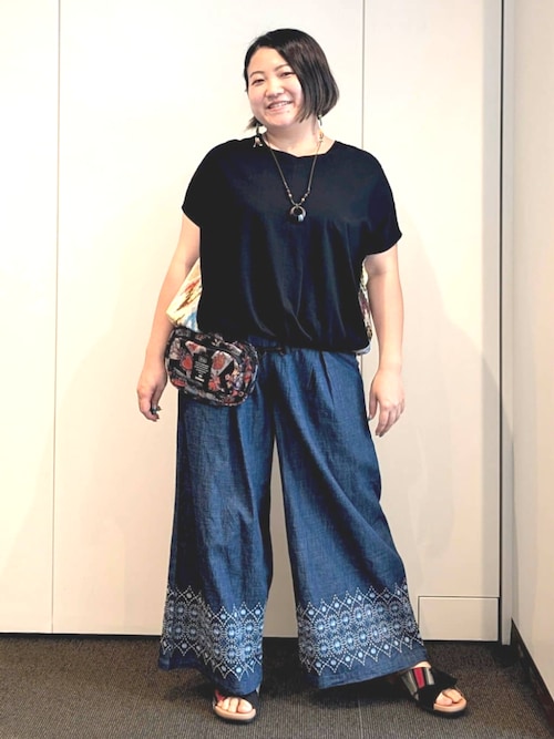 新品　チチカカ　エンブロイダリーデニムパンツ　刺繍 新品 チチカカ エンブロイダリーデニムパンツ 刺繍 - メルカリ