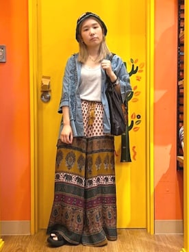 「チチカカ」｜チチカカさん（レディース・151cm）の夏コーディネート