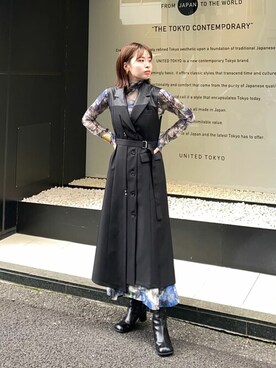 「#オトナカジュアル」｜「アイテム（ワンピース/ドレス）」を使った、mizuhoさん（レディース・161cm）の秋コーディネート