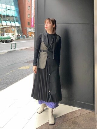 【日本製】 UNITED TOKYO（ユナイテッドトウキョウ）の「メリダテーラード ワンピース