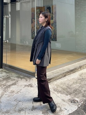 「#秋コーデ」｜「アイテム（ジャケット/アウター）」を使った、mizuhoさん（レディース・161cm）の秋コーディネート