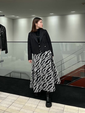 「#秋コーデ」｜「アイテム（ジャケット/アウター）」を使った、mizuhoさん（レディース・161cm）の冬コーディネート