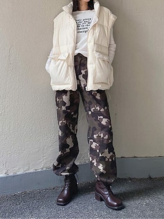 パンツ LAGUA GEM CAMOUFLAGE 2WAY PT kha LAGUA GEM（ラグアジェム）の「CAMOUFLAGE 2WAY PT