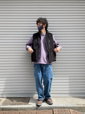 「ABU GARCIA（アブ・ガルシア）のアイテム（トップス）」を使った、OGAWAさん（メンズ・175cm）の秋コーディネート