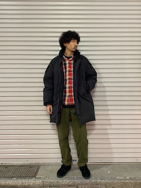「BEAVER上野」｜「アイテム（ダウンジャケット/コート）」を使った、OGAWAさん（メンズ・175cm）の秋コーディネート