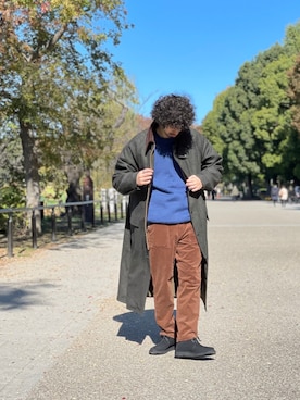 「BAMBOO SHOOTS（バンブーシュート）のアイテム」を使った、OGAWAさん（メンズ・175cm）の秋コーディネート