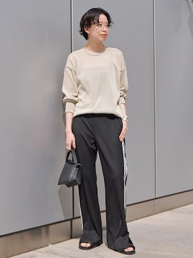 「AP STUDIO（エーピーストゥディオ）のアイテム（アクセサリー）」を使った、STAFF.Mさん（レディース・162cm）の春コーディネート