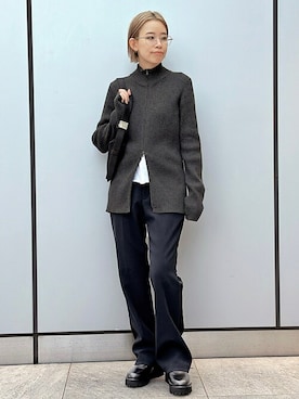「AP STUDIO（エーピーストゥディオ）のアイテム（パンツ）」を使った、STAFF.Mさん（レディース・162cm）の夏コーディネート