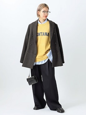 「AP STUDIO（エーピーストゥディオ）のアイテム（ジャケット/アウター）」を使った、STAFF.Mさん（レディース・162cm）の秋コーディネート