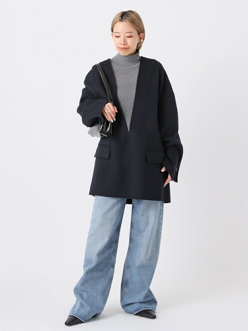 トップス AP STUDIO Cut Off Neck Sweater AP STUDIO Cut Off Neck Sweater