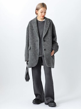 「AP STUDIO（エーピーストゥディオ）のアイテム（ジャケット/アウター）」を使った、STAFF.Mさん（レディース・162cm）の秋コーディネート