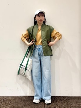 「AMERICAN HOLIC（アメリカンホリック）のアイテム（ブルゾン）」を使った、tommyさん（レディース・157cm）の春コーディネート