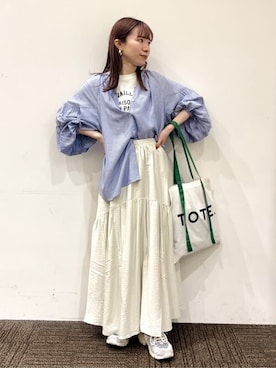 「ボリュームスリーブ」｜tommyさん（レディース・157cm）の春コーディネート