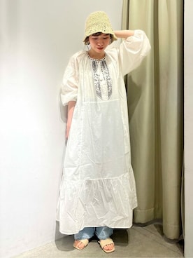 「コラボレーション」｜「アイテム（ワンピース/ドレス）」を使った、tommyさん（レディース・157cm）の春コーディネート