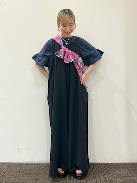 「AMERICAN HOLIC（アメリカンホリック）のアイテム（オールインワン・サロペット）」を使った、tommyさん（レディース・157cm）の夏コーディネート