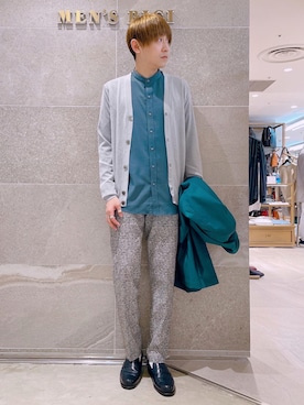 「アイテム（ステンカラーコート）」を使った、Euffyさん（メンズ・165cm・30代）の秋コーディネート