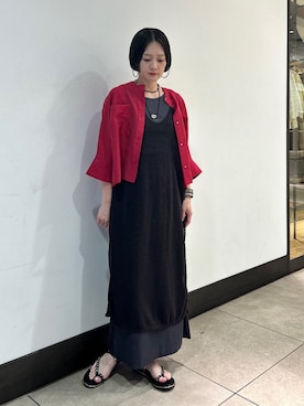 「アイテム（スカート）」を使った、田中さん（レディース・155cm）の夏コーディネート