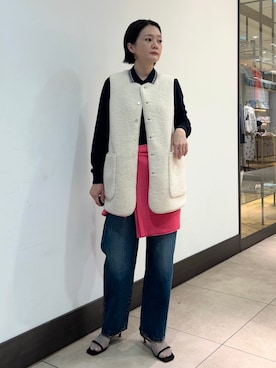 「FRED PERRY」｜田中さん（レディース・155cm）の秋コーディネート