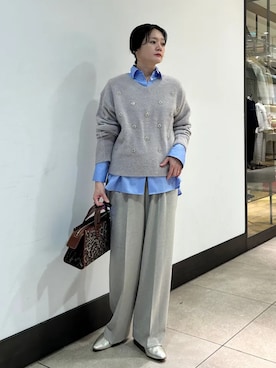 「シップス」｜田中さん（レディース・155cm）の冬コーディネート