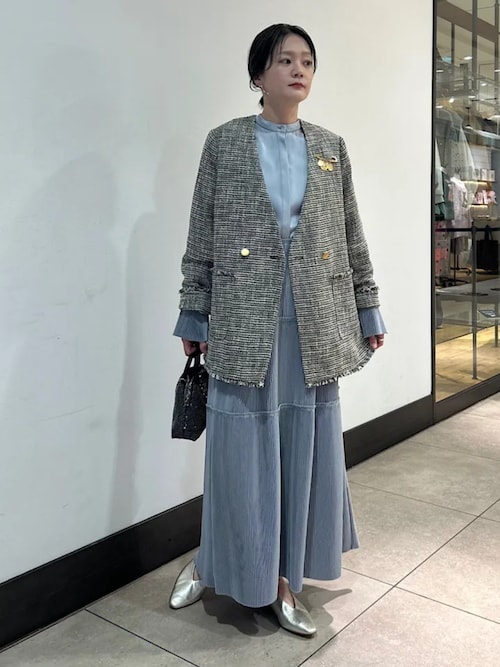 トライスピン 杢 ツイード カラーレス ジャケット（セレモニー対応可