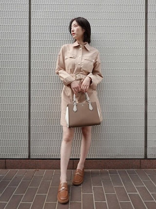 マイケルコース　ワンピース MICHAEL KORS（マイケルコース）の「ストレッチニット フレア