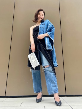 「DIESEL OSAKA」｜「アイテム（財布/小物）」を使った、KAEさん（レディース・157cm）の夏コーディネート