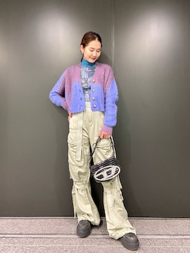 「DIESEL OSAKA」｜KAEさん（レディース・157cm）の秋コーディネート