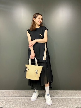 「DIESEL OSAKA」｜KAEさん（レディース・157cm）の春コーディネート
