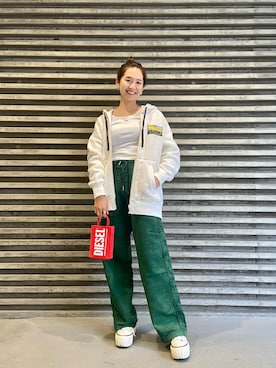 「DIESEL OSAKA」｜KAEさん（レディース・157cm）の秋コーディネート