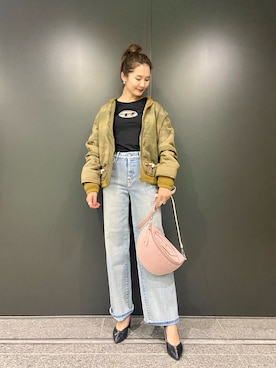 「DIESEL OSAKA」｜KAEさん（レディース・157cm）の秋コーディネート