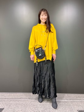 「DIESEL OSAKA」｜「アイテム（ブーツ）」を使った、KAEさん（レディース・157cm）の秋コーディネート