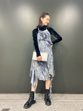 「DIESEL OSAKA」｜KAEさん（レディース・157cm）の夏コーディネート