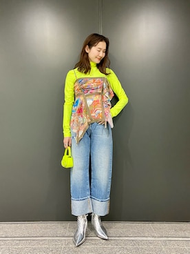「DIESEL OSAKA」｜KAEさん（レディース・157cm）の冬コーディネート