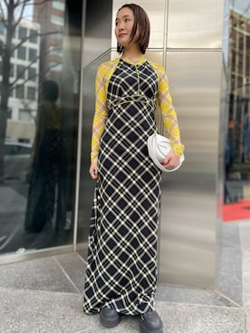 「DIESEL OSAKA」｜「アイテム（ワンピース/ドレス）」を使った、KAEさん（レディース・157cm）の春コーディネート