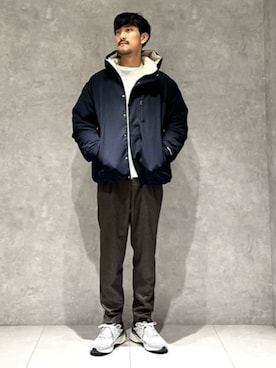 「Gramicci（グラミチ）のアイテム（ジャケット/アウター）」を使った、green label relaxingさん（メンズ・179cm）の秋コーディネート