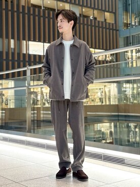 「green label relaxing（グリーンレーベルリラクシング）のアイテム（ブルゾン）」を使った、green label relaxingさん（メンズ・169cm）の秋コーディネート