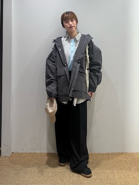 「green label relaxing（グリーンレーベルリラクシング）のアイテム（ブルゾン）」を使った、green label relaxingさん（レディース・153cm）の春コーディネート