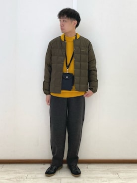 「Gramicci（グラミチ）のアイテム（ジャケット/アウター）」を使った、green label relaxingさん（メンズ・168cm）の冬コーディネート