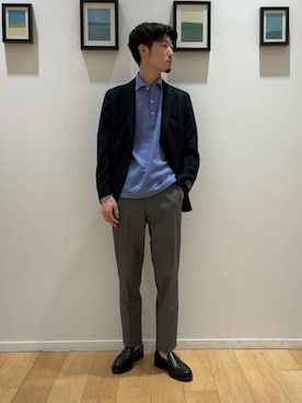 「アイテム（テーラードジャケット）」を使った、green label relaxingさん（メンズ・172cm）の春コーディネート