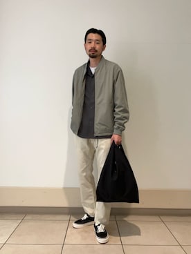 「green label relaxing（グリーンレーベルリラクシング）のアイテム（ブルゾン）」を使った、green label relaxingさん（メンズ・178cm）の春コーディネート