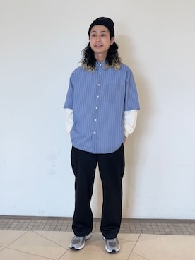 「green label relaxing（グリーンレーベルリラクシング）のアイテム（帽子）」を使った、green label relaxingさん（メンズ・172cm）の春コーディネート