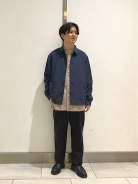 「green label relaxing（グリーンレーベルリラクシング）のアイテム（ブルゾン）」を使った、green label relaxingさん（メンズ・169cm）の春コーディネート