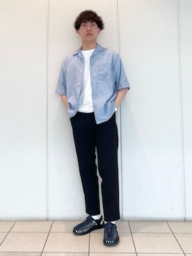 「KEEN（キーン）のアイテム（サンダル）」を使った、green label relaxingさん（メンズ・167cm）の夏コーディネート